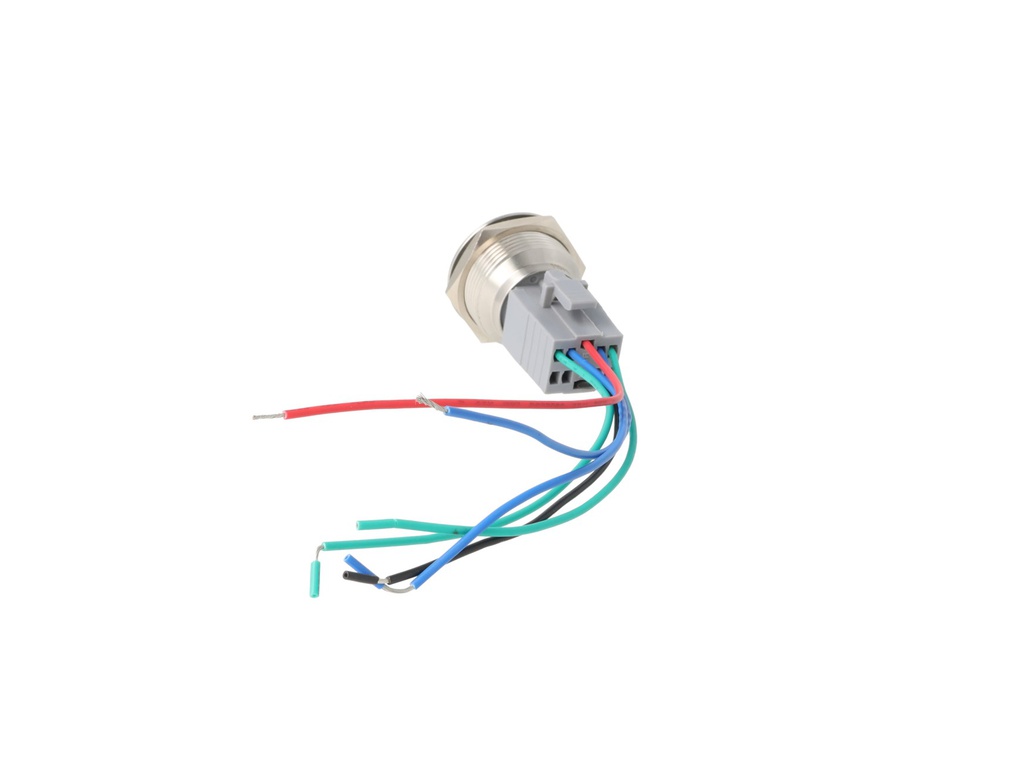 TP-MM30-RR110 — INTERRUPTOR METALICO 30MM 110V ON-MOM