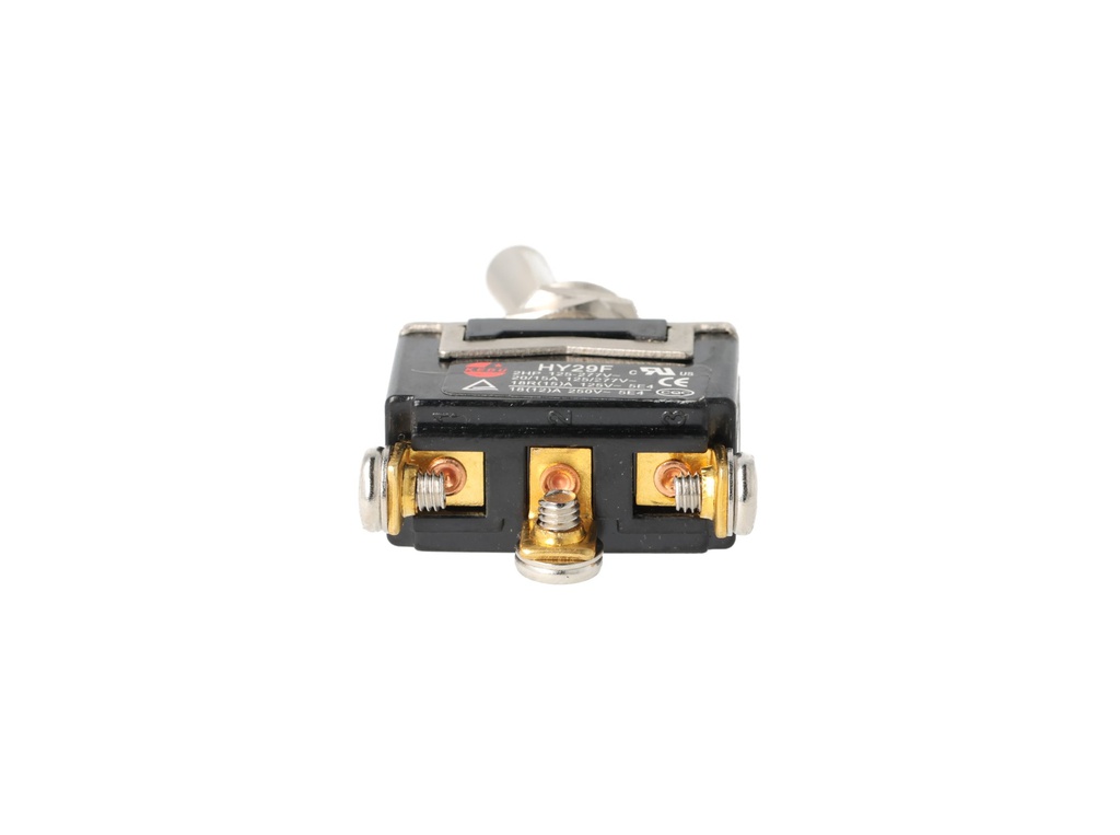 XT-13B — INTERRUPTORES DE PALANCA 3 TORNILLOS Posiciones: ON-OFF-ON Capacidad: 20/15A 125/277VAC 