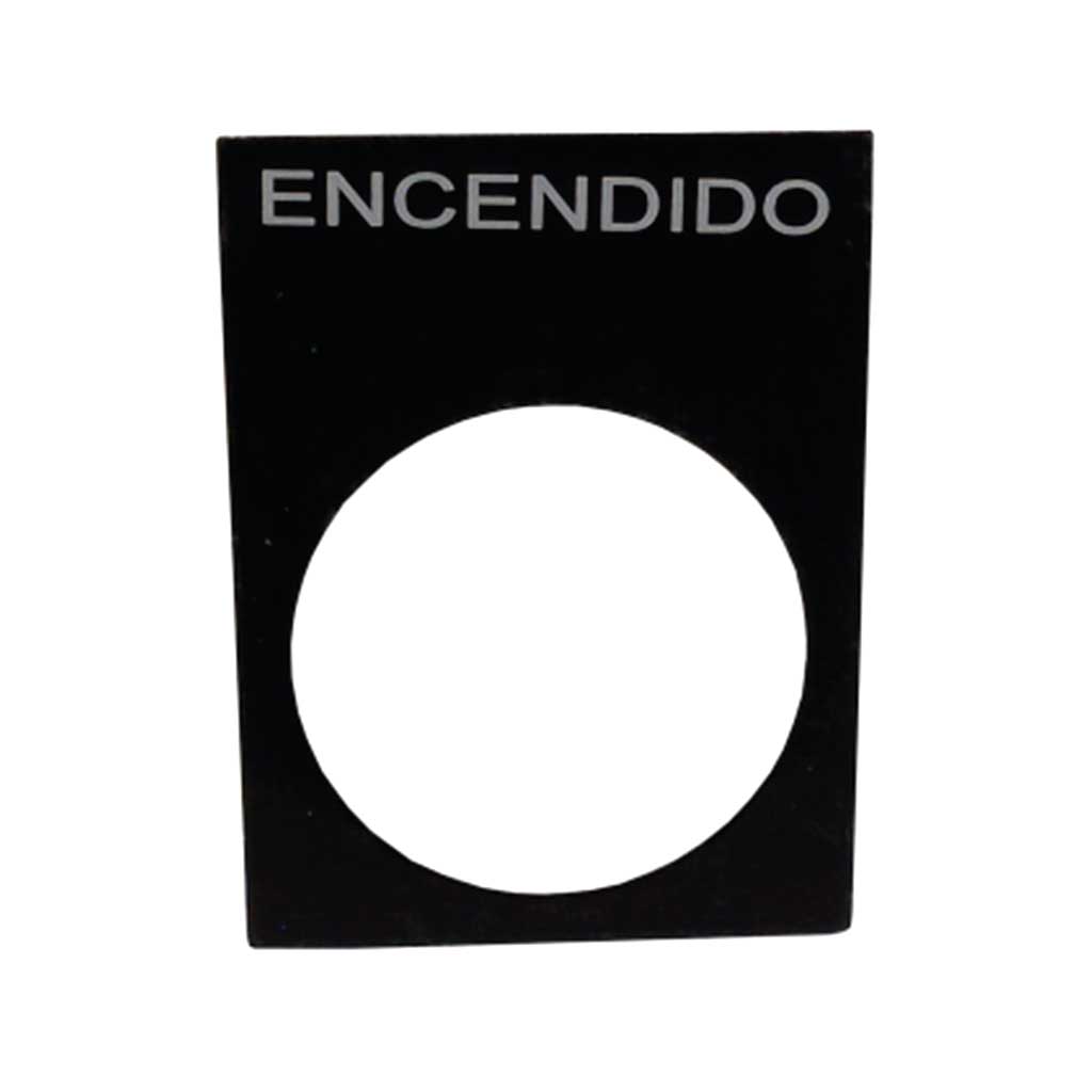 2LP20SP - 22MM PLACA LEYENDA  ENCENDIDO