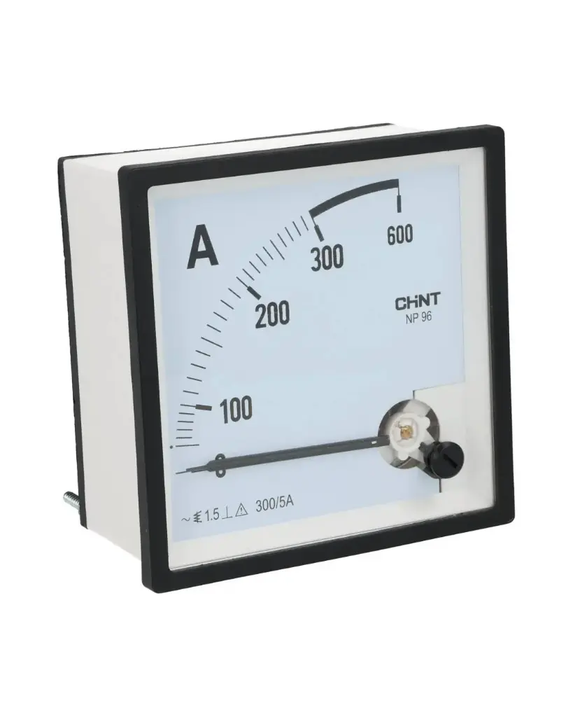 NP96-A-300/5 — AMPERIMETRO ANALOGO 0-300A/5, 96 X 96MM