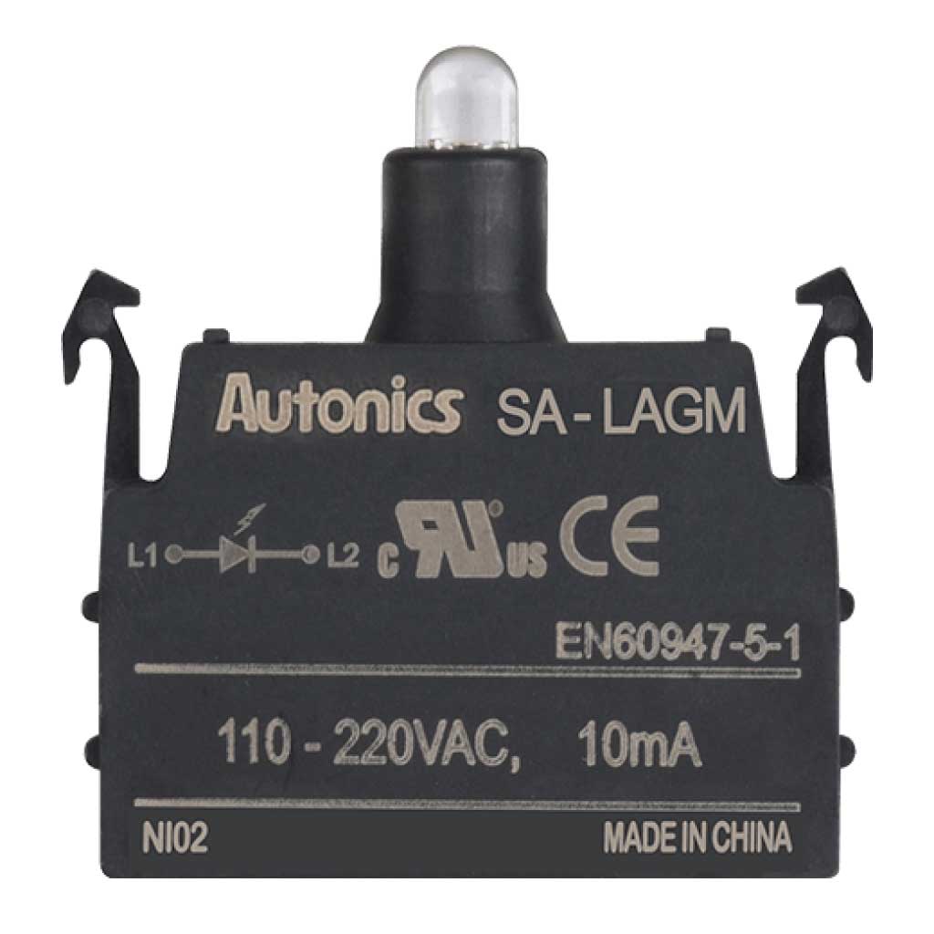 SA-LAGM — BLOCK DE LED (VERDE) CA, 110-220VCA APILABLE