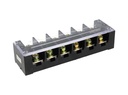 TB-10006 — BLOQUE DE TERMINALES MONTAJE FIJO 100AMP6 POLOS, 600V, CALIBRE 8 AWG 100°C,  (A PRUEBA DE FUEGO) 34x150x43mm