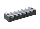 TB-4506 — BLOQUE DE TERMINALES MONTAJE FIJO 45 AMP6 POLOS, 600V, CALIBRE 12 AWG, 100°C (A PRUEBA DE FUEGO) ,  24x120x38mm