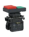 TP-XB5-DGR — BOTON PULSADOR PLASTICO DOBLE NA/NC 22mmVERDE/ROJO *NO SON A PRUEBA DE EXPLOSION*