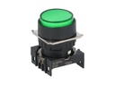 S16PR-E2G — BOTON PULSADOR VERDE 16mm, MANTENIDO, NO ILUMINADO, REDONDO SALIENTE 