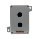 2-005-C-12 — BOTONERA 2 ORIFICIOS ALUMINIO