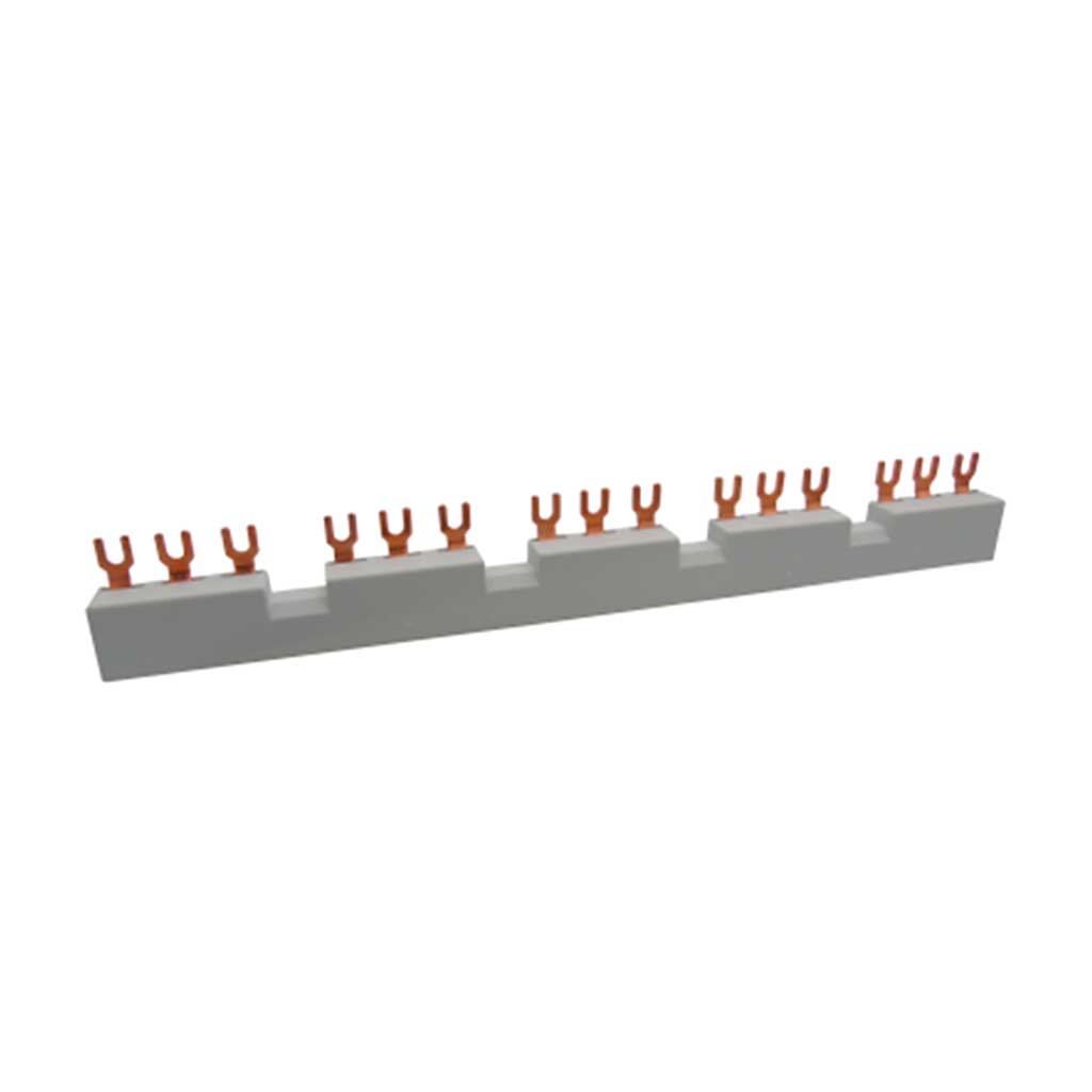 G54-14-5 - BUSBAR P/5 GUARDAM. C/BLOCK D/CONT.AUX