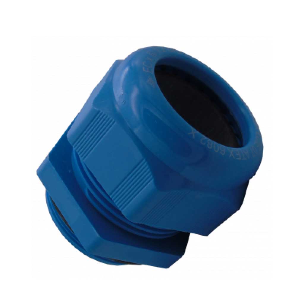 5507569 — CONECTOR GLANDULA M50 24-38.5 POLIAMIDACOLOR AZUL ATEX.