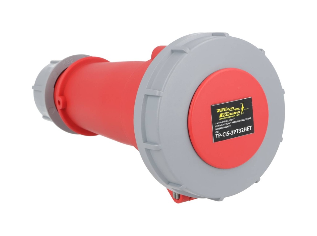 TP-CIS-3PT32HET — CONECTOR IND HEMBRA PARA EXTENSION 3P+T 32A415VCA (PARA MACHO #TP-CIP-3PT32LT) 
