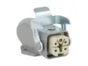 FIC10-4P-B-C — CONECTOR INDEPENDIENTE HEMBRA 10A 400V 4PIN SOBREPONER (MACHOS MIC10-4P-TOPARA SIDE)  (PG11) 