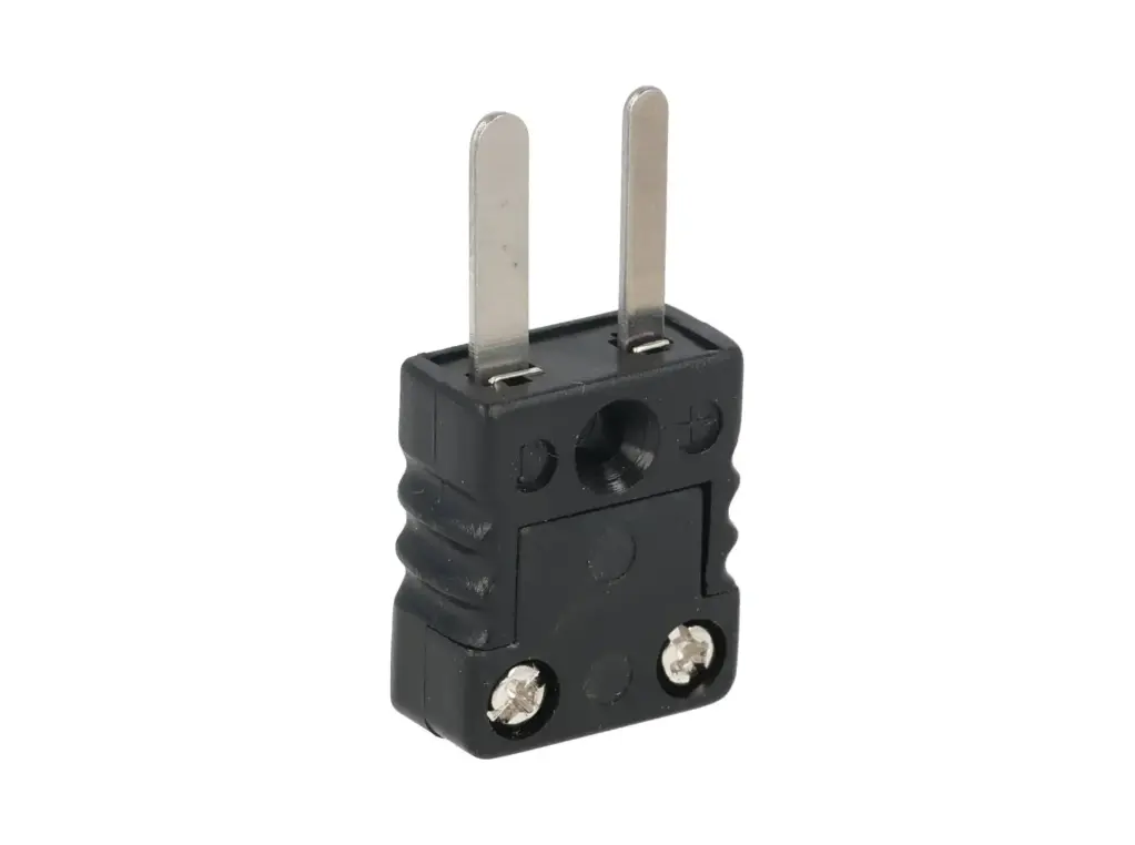 TP-J11-M — CONECTOR MACHO PARA TERMOCUPLA TIPO J NEGRO 