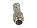 TP-GX12-2P — CONECTORES (PAR GX12 2 PIN MACHO/HEMBRAPARA PANEL Y EXTENSION 7A/125VCA, 12mm
