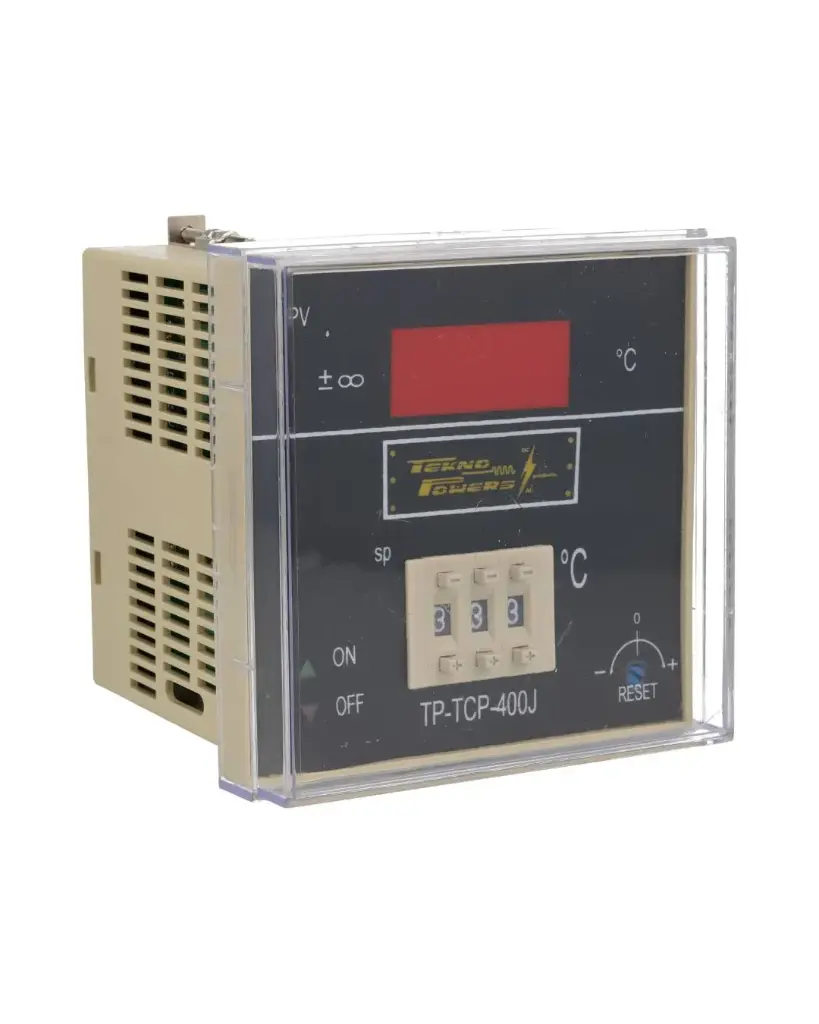 TP-TCP-400J — CONTROLADOR DE TEMPERATURA PROPORCIONAL 85/242VCA, 400°C 3 DIGITOS 1 CONTACTO 10A, 95X95mm CON TERMOPAR J