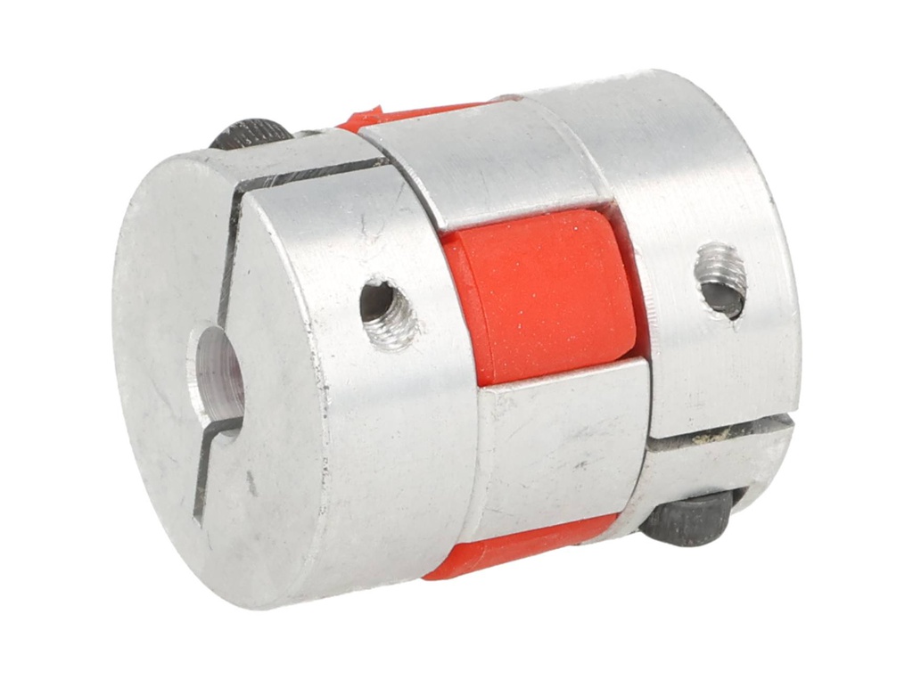 BF-6X6-D25L30 — COPLE FLEXIBLE ALUMINIO D1 6mm, D2 6mm, DEXT 25mm, LONGITUD 30mm, TIPO ESTRELA TORQUE 1.5Nm, VELOCIDAD MAXIMA 6.500RPM