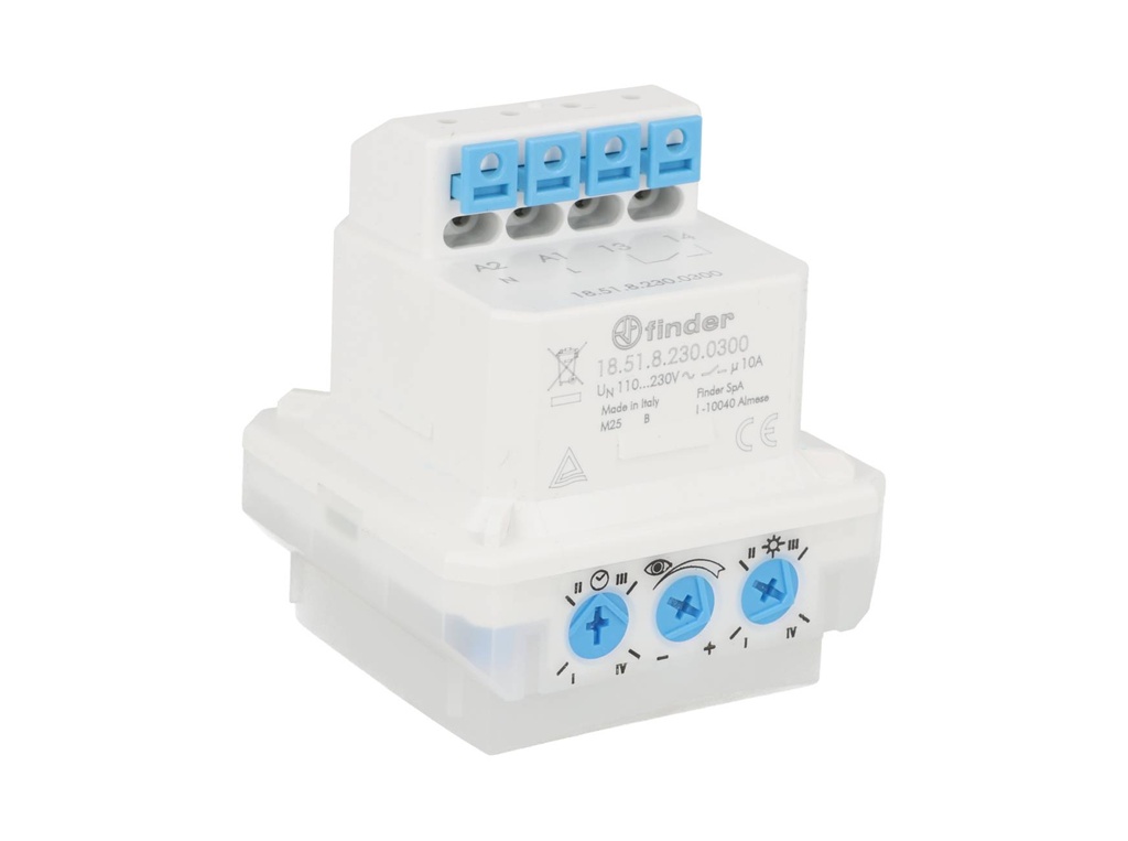 185182300300 — DETECTOR DE MOVIMIENTO PARA SITIOS CON POCO MOVIMIENTO (110/230VAC) 1NA 10A