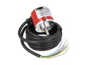 PRI40-100 — ENCODER INCREMENTAL F6mm, 100PPR, D40mm, SALIDA LINEAR DRIVER, ALIMENTACION 5-24VCD, SALIDAS A, B, Z, y ABZ INVERTIDAS, CUERPO ALUMINIO, CABLE 2.5 METROS 