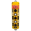 TP-COBE-5B — ESTACION COLGANTE DE BOTONES, 5NA + 1NC, PULSADOR DE EMERGENCIA, 10 (6) A/400V, 2BLANCOS, 3 NEGROS 10A/660VAC *NO SON A PRUEBA DE EXPLOSION*