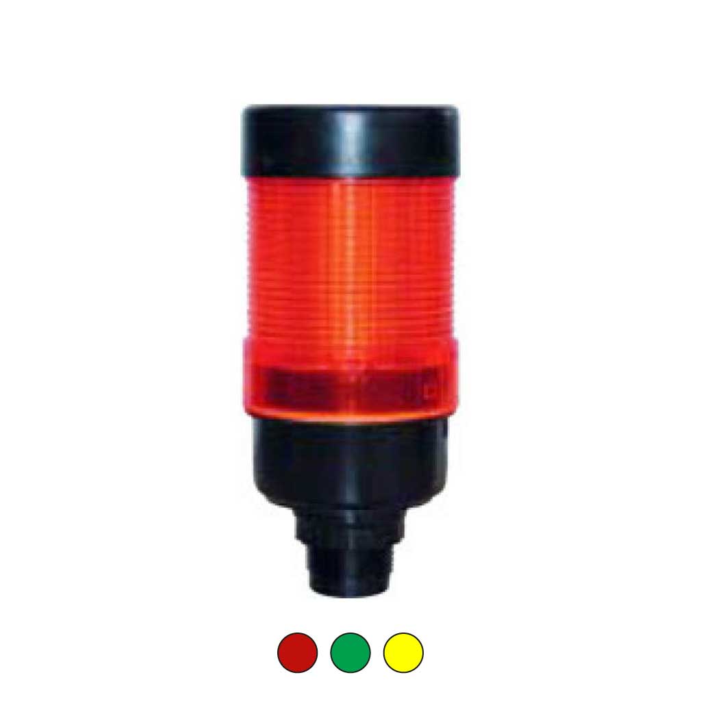 503-Y024 — FAROLA ROTATIVA LED AMARILLO 50mm 24VCA/CD