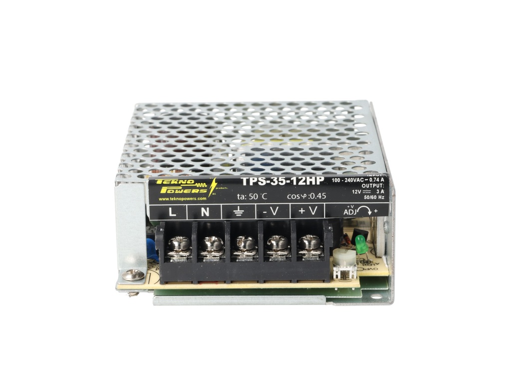 TPS-35-12HP — FUENTE DE VOLTAJE 12V/3A/36W, 88-264VCA/125-373VCD, 99 x 82 x 36mm