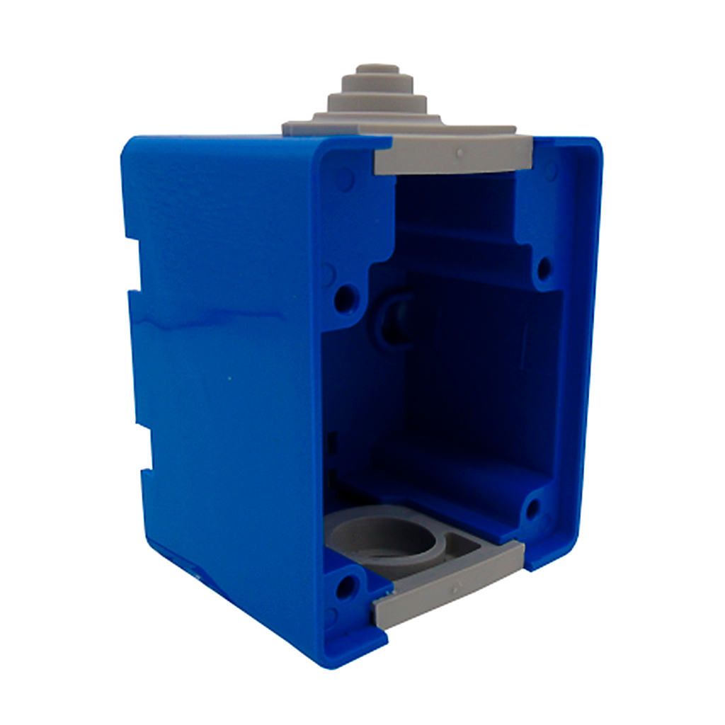 40403806 — GABINETE COLOR AZUL, RIEL DIN, PARA EMPOTRAR TOMA C
