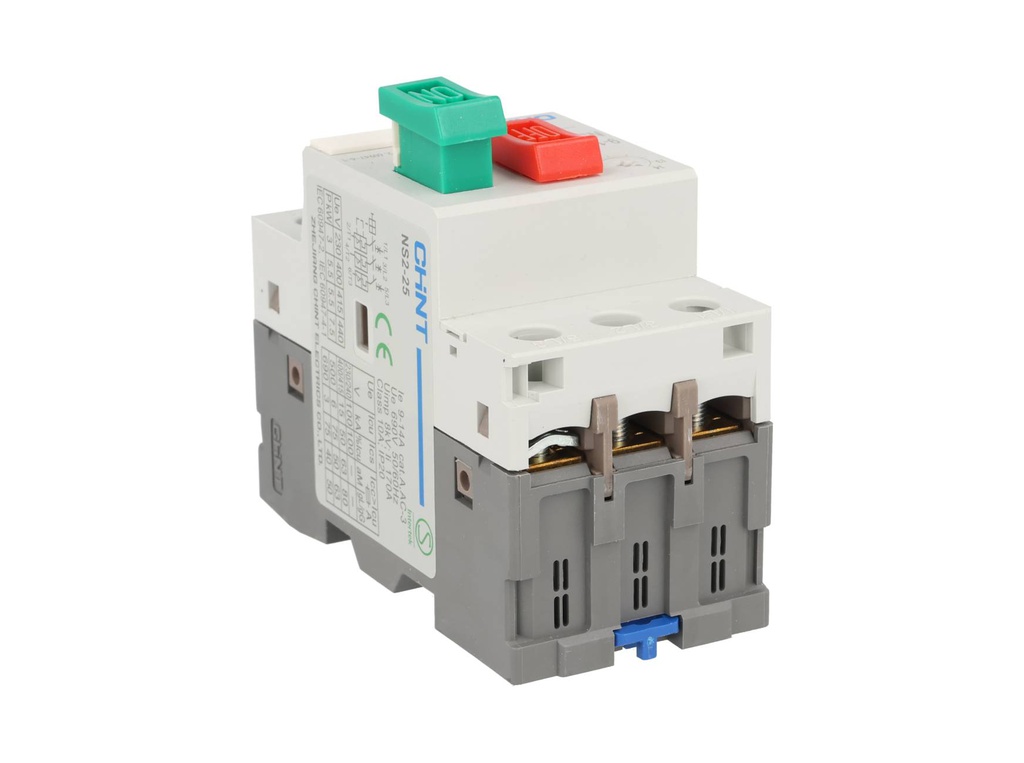 NS2-25-9-14A — GUARDAMOTOR PULSADOR DE 9-14A, 230/240, 400/415, 440, 500, 690V DE OPERACION, 100KA 230/240V DE RUPTURA GRADO III