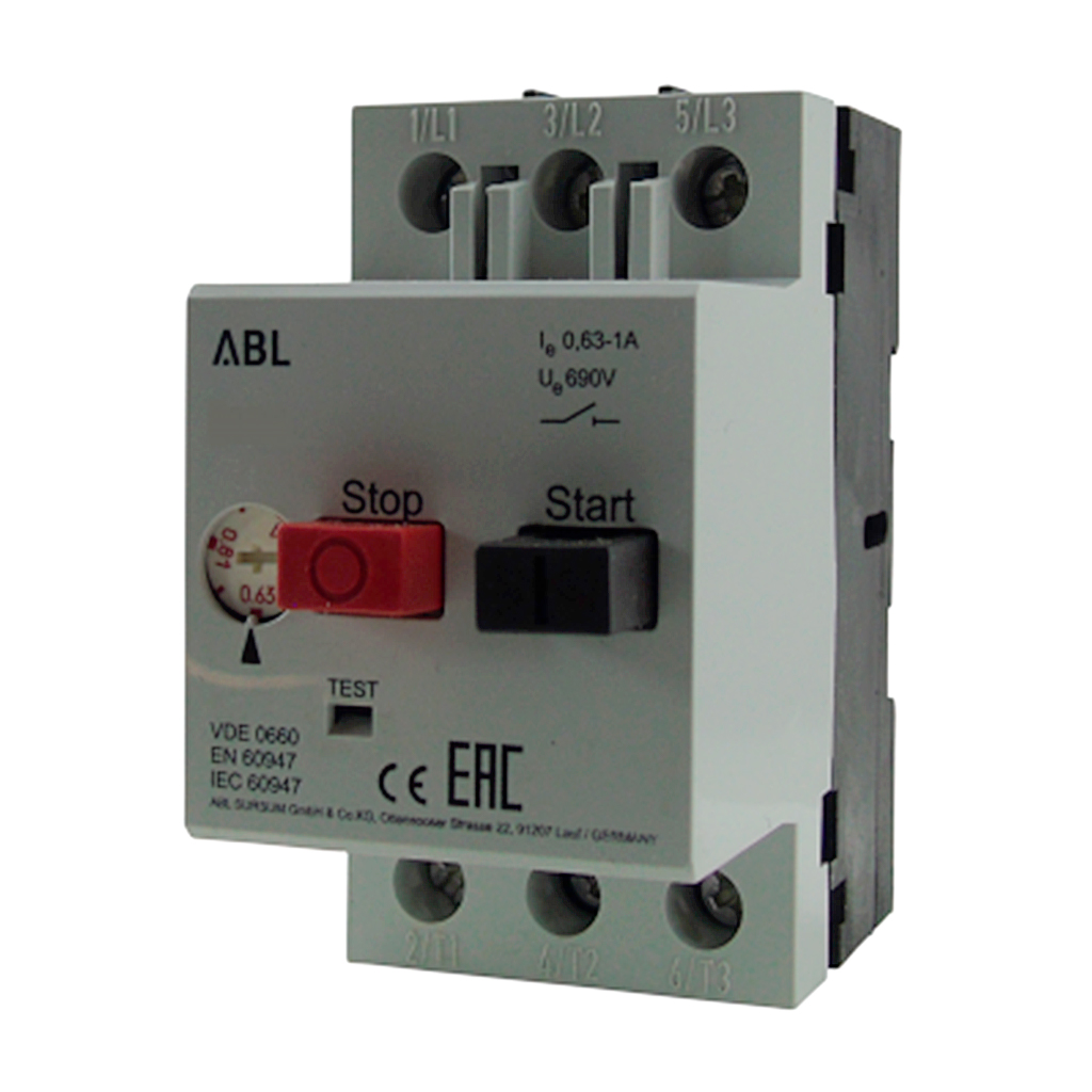 MS2.5 — GUARDAMOTOR TRIFASICO S/CONT.AUX. 1.6-2.5A - DESCONTIUADO