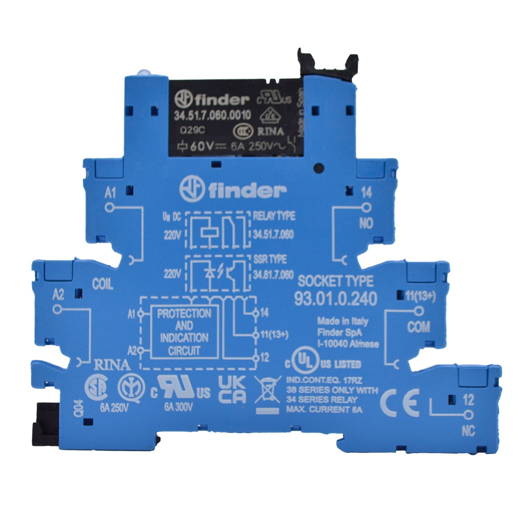 385102400060 — INTERFACE CON RELE   240AC/VDC 6A