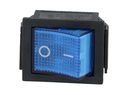 TP-321-BL — INTERRUPTOR ILUMINADO AZUL 2P1T 16/20A, 110/220VCA, 30X22mm 4 TERMINALES