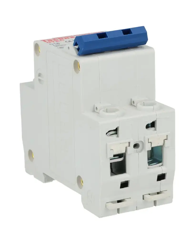 2C16 — INTERRUPTOR MINIATURA 2P 16AMP 440VCA PARA RIEL CURVA C