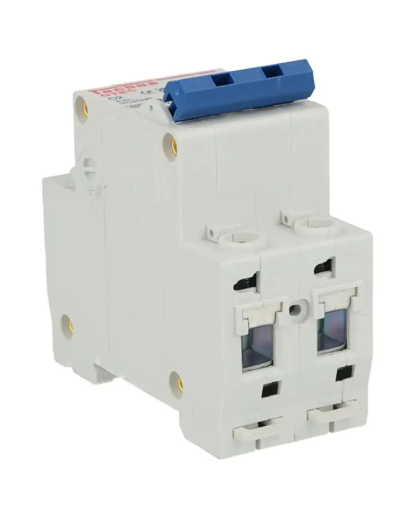 2C2 — INTERRUPTOR MINIATURA 2P 2AMP 440VCA PARA RIEL CURVA C