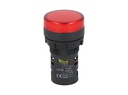 TP-LI22-R — LAMPARA PILOTO LED ROJO 22mm 220VCA PLASTICO *NO SON A PRUEBA DE EXPLOSION*