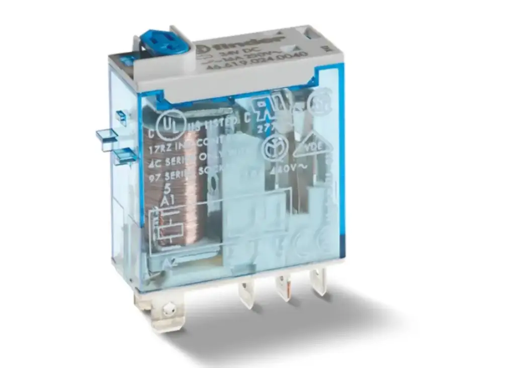 466190120040 — MINI-RELE INDUSTRIAL 12VCD 1P2T 8-16AMP.