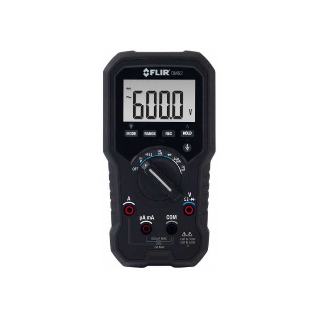 DM62 — MULTIMETRO DIGITAL 600V CA/CD, CORRIENTE 10A CA/CD