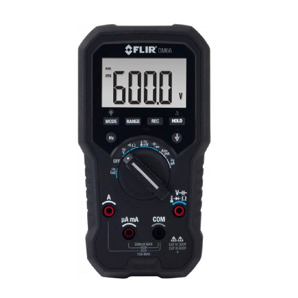 DM66 — MULTIMETRO DIGITAL 600V CA/CD, CORRIENTE 10A CA/CD