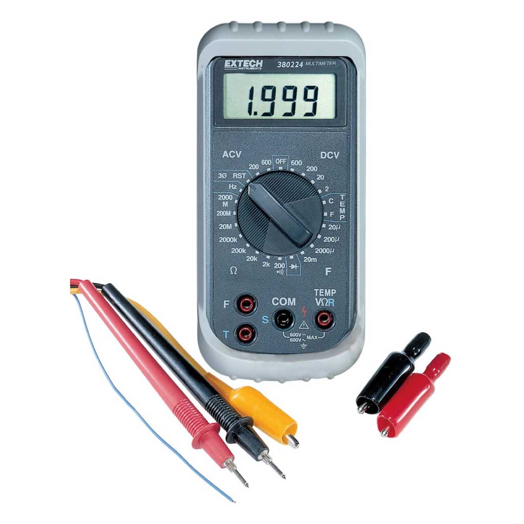 380224 — MULTIMETRO C/INDICADOR FASE/TEMPERATURA