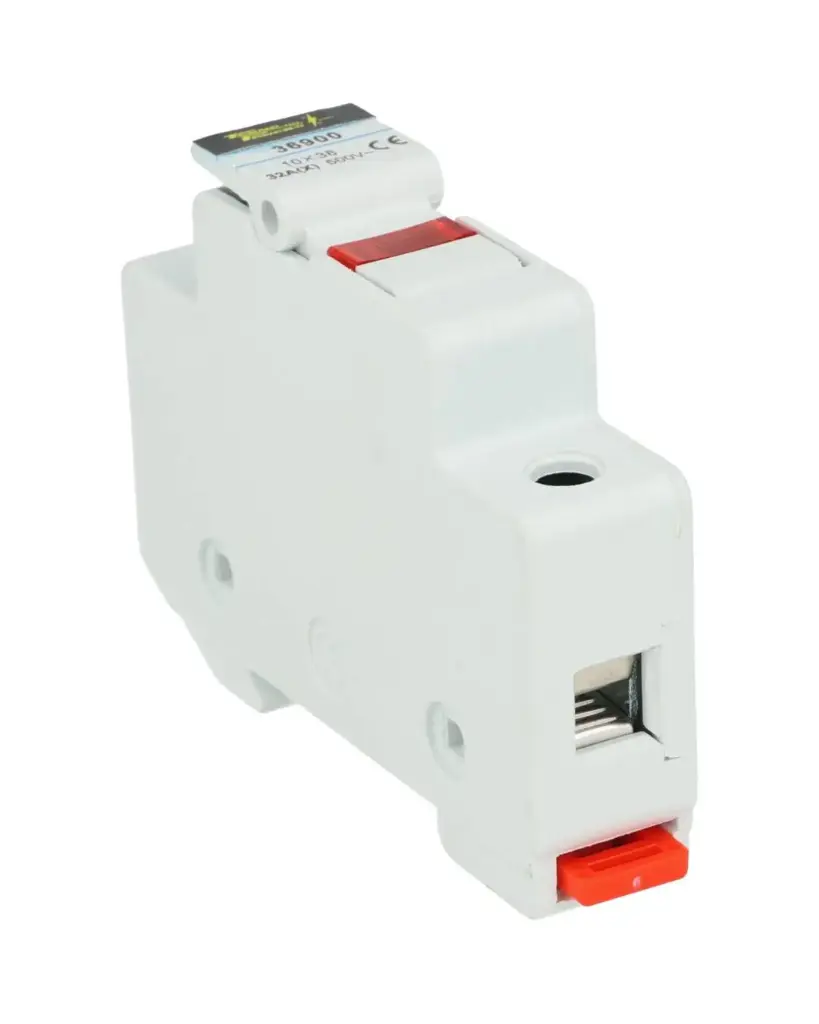 RT18L-32A — PORTAFUSIBLE CON LED 32A /500V, PARA FUSIBLE 10 X 38mm RIEL DIN