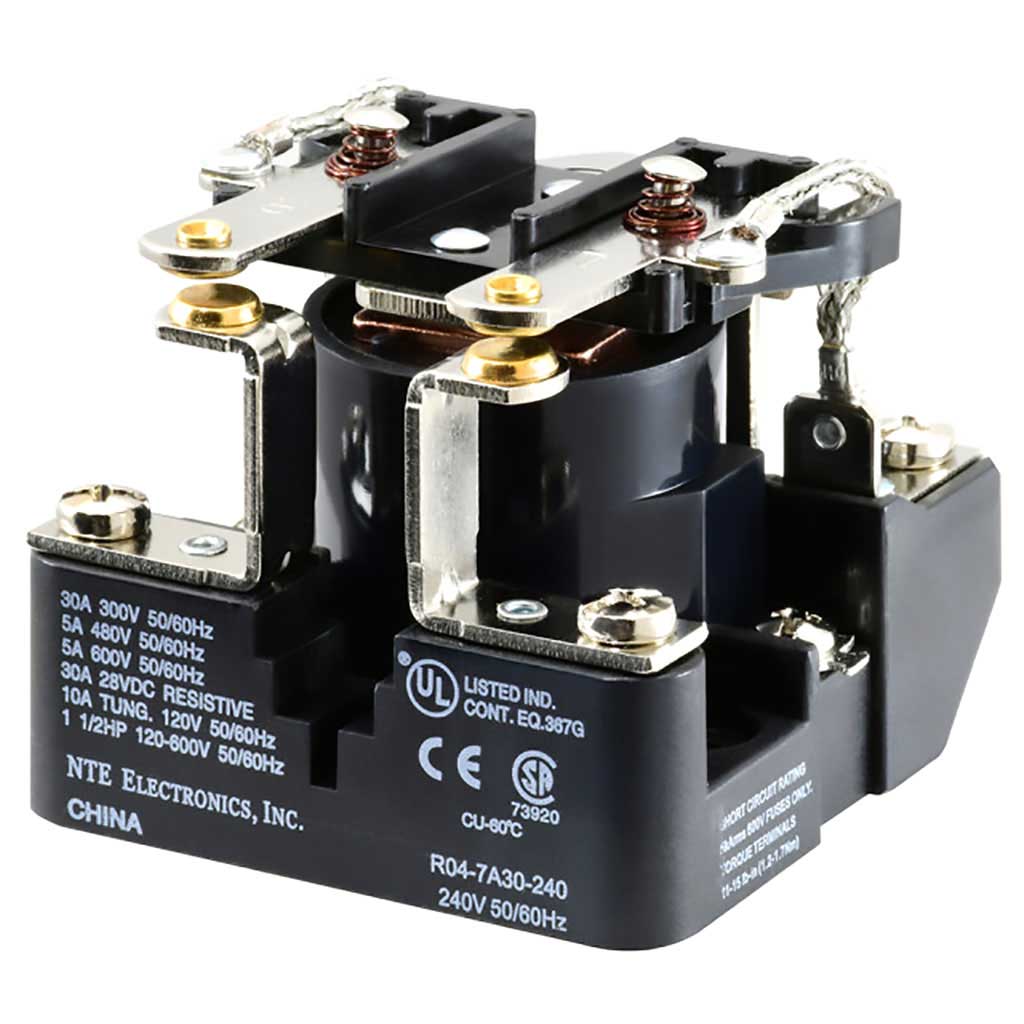 R04-7A30-240 — REL. 240VCA/DPST-NO/30A