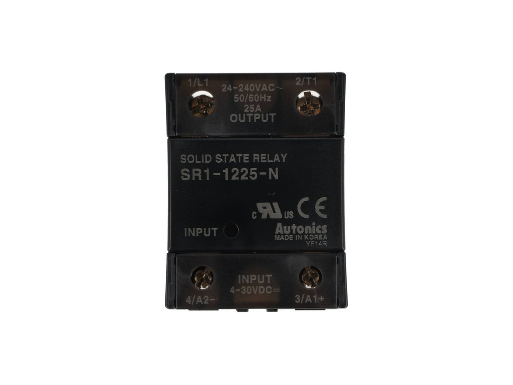 SR1-1225-N — RELEVADOR ESTADO SOLIDO 24-240VCA, ENTRADA 4-30VCD 25A