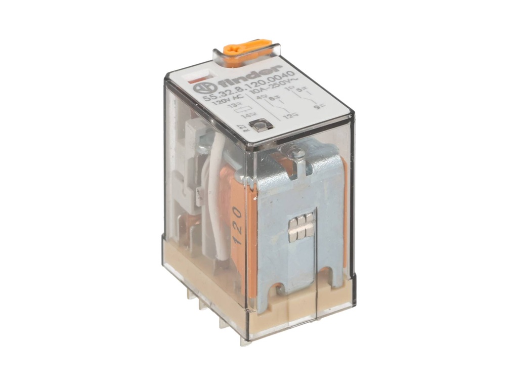 553281200040 — RELE 120VCA 2P2T 10AMP.