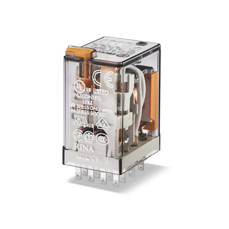 553490120040 — RELE 12VCD 4P2T 10AMP.