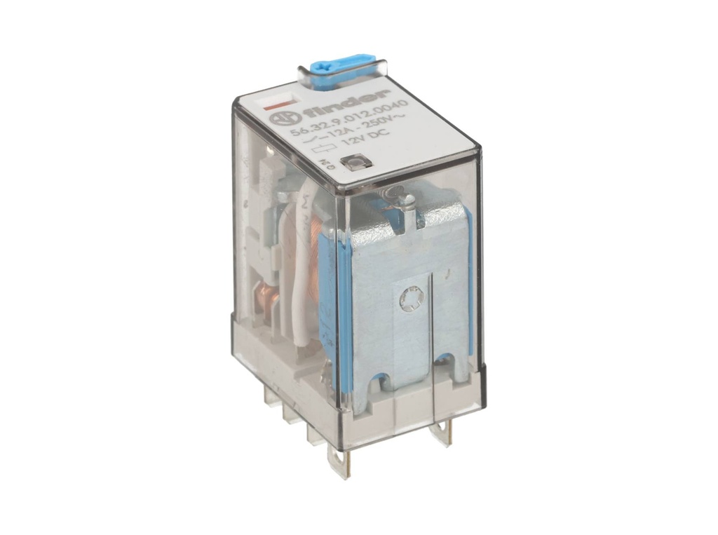 563290120040 — RELE FASTON 12VCD 2P2T 12AMP.