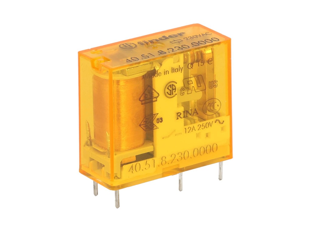 405182300000 — RELE P/CI 230VCA 1P2T 10AMP.