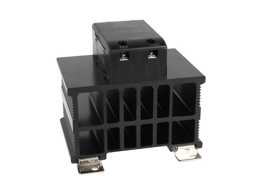 SRH1-1460 — RELEVADOR DE ESTADO SOLIDO CON DISIPADOR, 60 A, PARA 48-480VCA, ENTRADA 4-30VCD, CRUCE CERO
