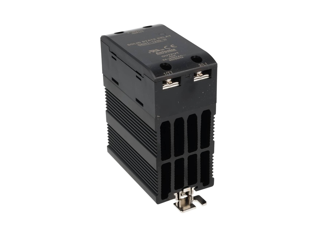 SRH1-1240 — RELEVADOR DE ESTADO SOLIDO CON DISIPADOR, 40 A, PARA 24-240VCA, ENTRADA 4-30VCD, CRUCE CERO