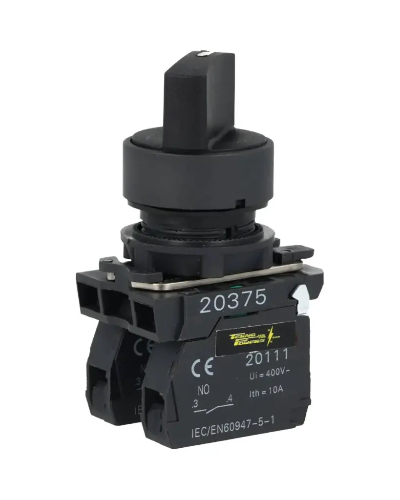 TP-XB5-3 — SELECTOR PLASTICO 3POS. 2NA 22mmCA110/15A, CA220/6A *NO SON A PRUEBA DE EXPLOSION*