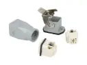 CISET3PM — SET CONECTOR INDEPENDIENTE MACHO HEMBRA 3 POLOS+TIERRA, RECTO, M20, 10AMP. 240VCA