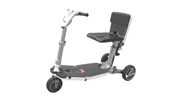 SCOOTY-W — SILLA PLEGABLE ELECTRICA TIPO MALETÍN COLOR BLANCO