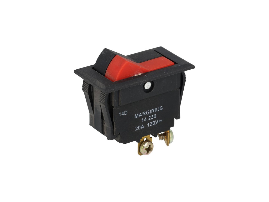 SWI-AM-4 — SWITCH 1P ARRANQUE Y MARCHA 15A 120VCA 4TERMINALES 37X21.6mm