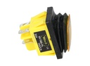 TP-T85-YL — SWITCH ILUMINADO AMARILLO 2P1T LED, 110VCA, 30A/250VCA, IP67, SELLADO, 30X22mm