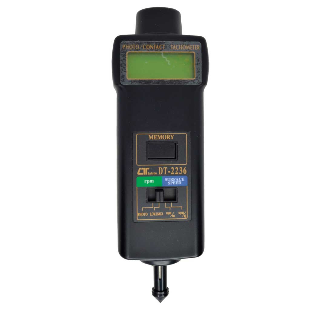DT2236 — TACOMETRO DIGITAL FOTO 5-99, 999RPM, CONTACTO 0.5-19, 999RPM